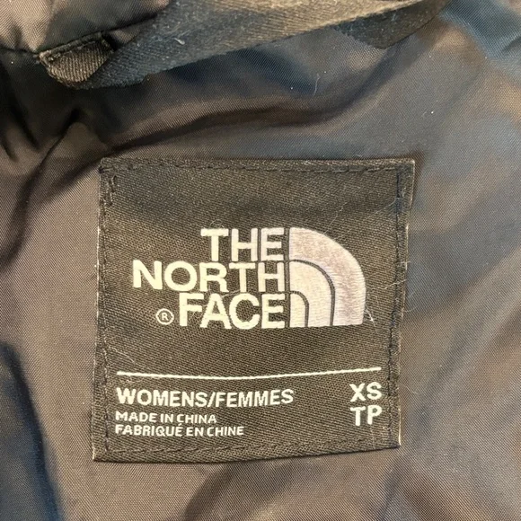 North Face Gotham Black Down Puffer Jacket With Faux Fur Hood Size XS - Picture 14 of 16